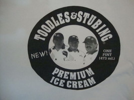 Toodles & Stubing Premium Ice Cream Fan Logo White T Shirt XL - £12.30 GBP