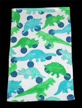 Aqua Turquoise Green Blue Large Dinosaurs Decorative Velour HAND Towel NWT - £12.05 GBP