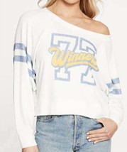Chaser - Love Knit Cropped Long Sleeve Drop Shoulder Batwing Pullover - £37.80 GBP