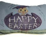 Happy Easter Baby Chick Decorative Mini Throw Accent Pillow 12 by 6 Inch - $12.43