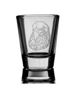 2oz Bald Eagle Detailed Shot glass Eagle Head - Wild life - $14.69
