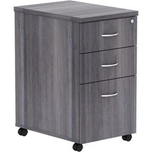 Lorell LLR69560 3 Drawer Weathered Charcoal Laminate Desking, Charcoal G... - £224.87 GBP