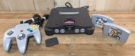Nintendo 64 N64 Console Bundle w/OEM Controller 2 Games Working NUS-001 - $112.19