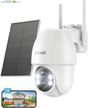 Solar Security Cameras Wireless Outdoor, 2K 2.4G Wifi Camera with Solar ... - $1,321.94 MXN