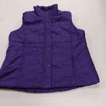 Studio Works Sport Women's Purple Full Zip & Button Sleeveless Vest Size Large image 2