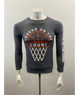 Athletic Works Boys Polyester Blend Top Size Large (10-12) Gray Long Sleeve - $7.92