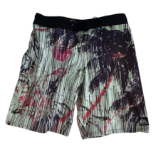 Quicksilver Cypher Illusion Mens Board Shorts Size 36 Pockets Jeremy Flores - $28.49