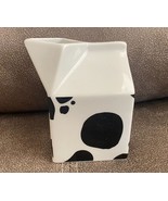 SAVINIO DESIGNS Porcelain White Milk Black and white carton Creamer - £6.93 GBP