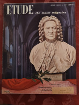 Rare ETUDE Music Magazine July 1950 Johann Sebastian Bach E. Power Biggs - £17.26 GBP