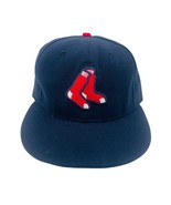Boston Red Sox Hat Fitted 7 Blue New Era 59Fifty On Field Baseball Cap - €20,70 EUR