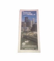 Pittsburgh And Vicinity American Automobile Association AAA 1991 Map - $107.73 MXN