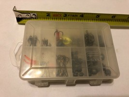 Plano 3214 3414 Fly Fishing Small Double Side Tackle Box w contents Micr... - £15.42 GBP