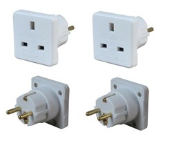 EU Travel Adapter UK to European Plug Adapter Europe Converter Tourist  - £7.97 GBP+