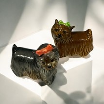 Pair Of Vintage 2” Goebel West Germany Yorkie Yorkshire Terriers 509 510... - $32.66