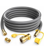 24FT 1/2” Propane To Natural Gas Hose with Quick Connect Conversion Kit ... - £53.47 GBP