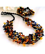 Natural Baltic Amber Necklace and Bracelet / Women / Amber Jewelry Set  - £38.31 GBP
