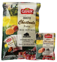 Gefen 1.23 oz. Roasted Whole Peeled Chestnuts-Grab N Go 5 Pack [Case of 12] - £51.18 GBP