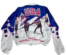 VTG 90s Tyvek Kelloggs USA Olympic Dream Team 1992 Basketball NBA Jacket L - $68.31