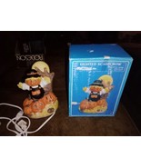 Vintage Halloween Pumpkin Scarecrow Lamp Luminary House Of Lloyd 1989 W/Box - £23.22 GBP