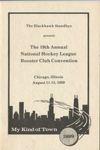 1989 CHICAGO BLACK HAWKS HOCKEY 19TH ANNUAL BOOSTER CLUB CONVENTION PROGRAM - £3.92 GBP