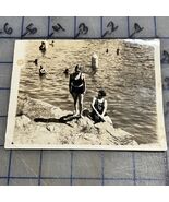 1920s Photograph Women At Lake In Bathing Suits Swimsuits Texas - $17.93 CAD