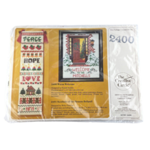 The Creative Circle Needlepoint Warm Welcome Sign Kit 2400 Christmas Porch  - £15.13 GBP