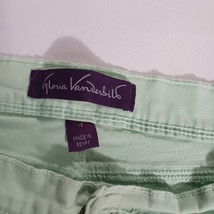 Gloria Vanderbilt Jeans Womens 16 Green Ankle Grazer Cadence Stretch Denim 32x27 image 4