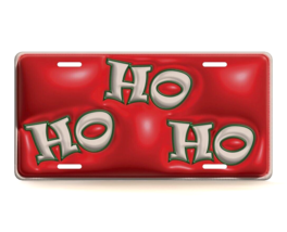 Christmas Ho Ho Ho Inflated Novelty License Plate - £12.06 GBP