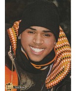 Chris Brown teen magazine pinup clipping headshot Tiger Beat singer pix - $4.81 CAD