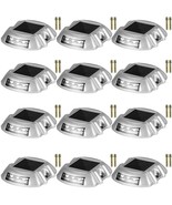 VEVOR Driveway Lights 12-Pack Solar Driveway Lights Bright White with Sc... - $135.49