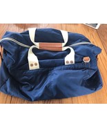J.Fold Men&#39;s Montreal Blue Nylon Leather Duffel Bag-RARE VINTAGE-Ships N... - $120.19 CAD