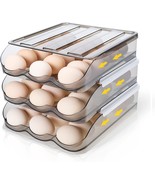Large Capacity Egg Holder For Refrigerator Egg Storage Container Organiz... - £36.97 GBP