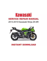 2013-2015 Kawasaki Ninja ZX-6R Service Repair Workshop Manual - $22.53 CAD