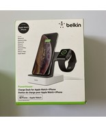 Belkin - PowerHouse Charge Dock for Apple Watch + iPhone - White - $350.46 MXN