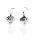 NEW WOMENS NEW YORK METS BASEBALL DIAMOND SILVER EARRINGS | DANGLE DROP MLB - $291.29 MXN