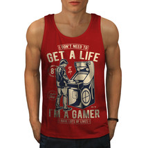 Wellcoda Gamer Lives Joke Mens Tank Top, Antisocial Active Sports Shirt - £16.06 GBP