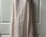 St Tropiz West  Sleeveless Halter Linen Dress Womens Size Medium Light P... - $24.70