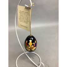 Vintage The Lexi Collection Hand Painted Russian Style Wooden Egg With Tag - $14.84