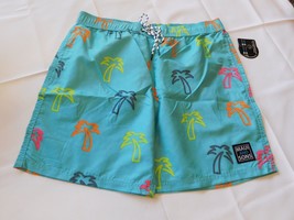 Maui And Sons Men&#39;s board shorts trunks Surf &quot;Pool Shorts&quot; Neon Palm Size L Mint - £26.35 GBP