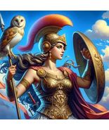 Initiation attunement overcoming  above Goddess Athena love war strength... - $743.95 MXN