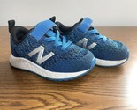 New Balance Toddler Youth Size 4 Shoes Blue White Athletic Trainer Sneakers - $14.69