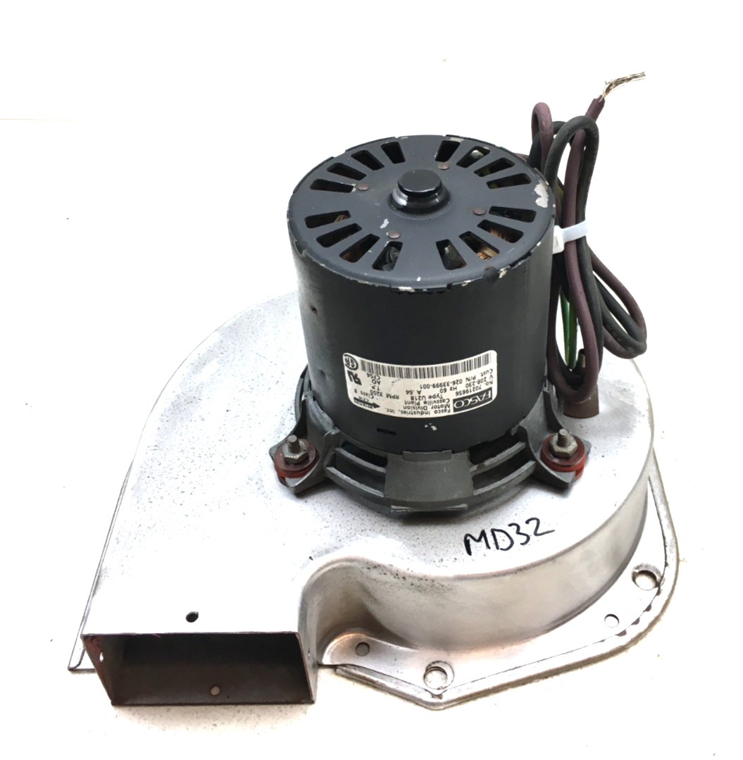 FASCO 70219656 Draft Inducer Blower Motor 026-33999-001 230V used #MD32 - $65.00