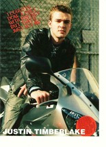 Justin Timberlake Nsync teen magazine pinup clippings 90&#39;s Motorcycle Gone - £1.20 GBP