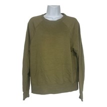 H&amp;M Basics Womens Olive Green Crewneck Sweatshirt Size Small - $18.50
