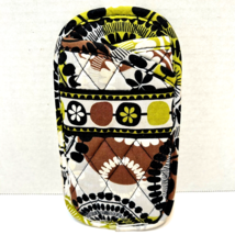 Vera Bradley Cocoa Moss Quilted Fabric Double Glasses Sleeve Pouch - £10.07 GBP