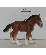 2002 Schleich Pretend Play 2&quot; HORSE PVC figure RARE Hard Plastic equestrian - $15.07