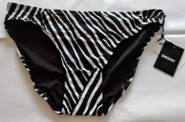 DKNY Black/White 4 Way Stretch Swim Bottoms Size XL - £17.15 GBP