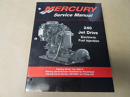 2001 1/2 Mercury 240 Jet Drive Electronic Fuel Injection Service Manual OEM 01 x - £78.68 GBP