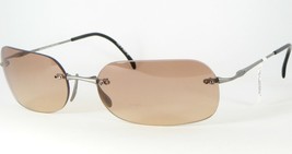 Wolfgang Proksch WP-0002 Gyw Grey Rimless Sunglasses W/ Brown Lens 59-18-115mm - £124.53 GBP