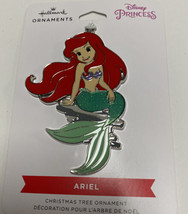 Hallmark 2022 Disney Princess Ariel Flat Metal Christmas Ornament New - £7.69 GBP